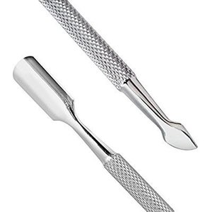 Stainless Steel Cuticle Scissors <b>Set</b> Dual Headed Remover <b>Nail</b> Pusher Manicure Tools - Product Image 2