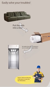 Canapé compressé OEM/ODM - Design entièrement lavable, style moderne et minimaliste, tissu personnalisé pour salon - Product Image 2