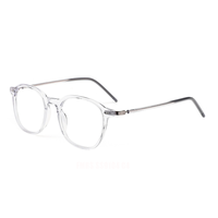 Petites montures de lunettes rondes en acétate pour femmes de luxe avec motif solide