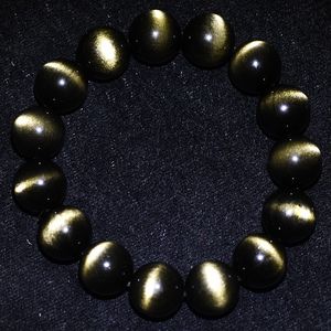 Wholesale Natural Crystal Flower Style Polished Hand String Golden Obsidian <strong>Bracelet</strong> Beads for Jewelry Making - Product Image 3