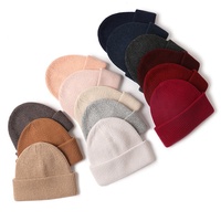 Berretti in lana calda di lusso personalizzati personalizzati in lana calda berretti in cashmere invernale bennie cappelli da donna in pura lana 100% con logo personalizzato