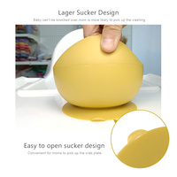 Bavoir en silicone incassable avec ventouse, taille ajustable, grande poche, bol antidérapant, cuillère à long manche, prise en main facile, lavable