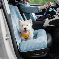 Vente directe usine : Protection de siège auto pour animaux de compagnie en tissu soie glacée Summer Sky, idéale pour les voyages en extérieur
