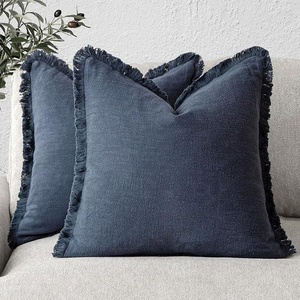 Cojín de <span class=keywords><strong>Borlas</strong></span> de Color Sólido Estilo Bohemio <span class=keywords><strong>para</strong></span> Cama, Asiento, Sala de Estar, Sofá - Product Image 4