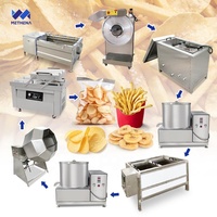 Chaîne de production semi-automatique de frites de pommes de terre à petite échelle pour la fabrication de chips - Prix compétitif