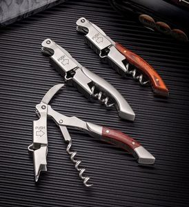 Ouvre-bouteille multifonction portable en bois pour vin et bière, tire-bouchon personnalisable avec logo pour mariages, fêtes, réunions décontractées et cuisine - Product Image 5