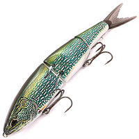 B&U JT42 190mm 48.8g ABS 3D Baskılı Yüzen Yüzey S-Glide Swimbait Yüksek Simülasyonlu Eklemli Yem Uzun Atışlı Levrek Yemi
