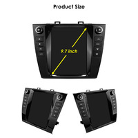 CARUPEZ - Unidad Principal de Navegación Estéreo para Automóvil Android de 9.7 Pulgadas para Subaru Outback 2015-2018 7862S 8 Núcleos, Estilo Tesla Vertical, DSP, GPS