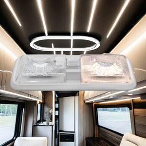 Plafonnier LED en matériau ABS <span class=keywords><strong>pour</strong></span> accessoire d'interrupteur blanc 12V avec kit de lumière chaude <span class=keywords><strong>pour</strong></span> RV <span class=keywords><strong>pour</strong></span> la lecture de livres - Product Image 2