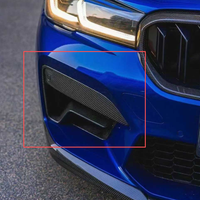 2021-2023 pour BMW F90 M5 Carbon New Dry Carbon LCI Air Duct Pare-chocs avant avec découpes d'attelage de remorquage Couvercle en plastique