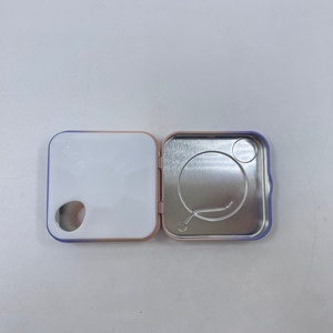 Boîte en étain carrée personnalisée avec couvercle, conteneur métallique de qualité alimentaire pour café, bonbons et cadeaux, mini boîte en étain, emballage direct d'usine - Product Image 2