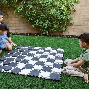 Eva bọt Mat trò chơi vui nhộn 4ft x 4ft Thêm cờ lớn với Jumbo Bàn cờ kích thước sân Tic Tac quăng - Product Image 4