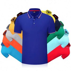 เสื้อโปโลกอล์ฟสีพื้นแบบขายส่ง ผ้าโพลีเอสเตอร์ 100% ปักลายได้ พร้อมสกรีนลายตามสั่ง - Product Image 3