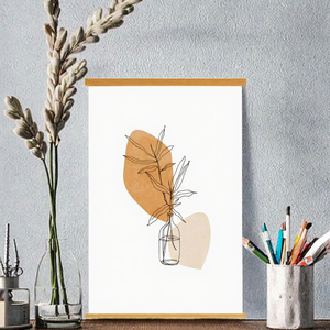 <span class=keywords><strong>Cadre</strong></span> magnétique pour affiche Lanpn B2 <span class=keywords><strong>50x70</strong></span> 50x100 en bois de teck naturel, support magnétique rectangulaire pour photos - Product Image 2