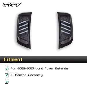 ชุดดัดแปลงช่องลมเข้าใหม่ 12V สำหรับ Land Rover Defender 90 110 ปี 2020-2024 พร้อมไฟและแผงใบพัดลม - Product Image 4