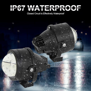 Lampu Sorot Kabut LED Universal Tiga Warna Hi/<span class=keywords><strong>Lo</strong></span> Beam 55W/PCS Bi LED Proyektor Lensa 3 Inch - Product Image 6