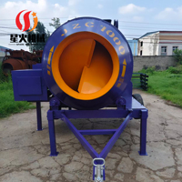 Bétonnière haute productivité 30m3/h avec moteur 18HP et pompe à eau pour projets de construction