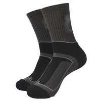 Chaussettes de course professionnelles pour hommes, logo personnalisé, Coolmax, standard, décontractées, tricotées, écologiques, hiver, mi-mollet, anti-bactériennes