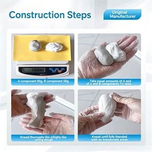 Mastic époxy multi-usages pour acier, agent de <span class=keywords><strong>soudure</strong></span> à <span class=keywords><strong>froid</strong></span>, pâte de réparation métallique antirouille pour la restauration de machines en acier, fer et cuivre - Product Image 2