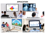 Weier 75 "pouces tactile tout en un écran d'ordinateur tablette tableau blanc de classe intelligent pour l'application d'enseignement en ligne