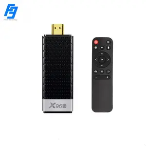 Stik TV Android X96S Amlogic S905Y2, Perangkat Chip Android 9.0 RAM 2GB ROM 16GB 2.4 WiFi Stiker 4K