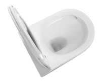 Toilette murale en céramique suspendue au design moderne Toilette flottante en suspension Tornado Vortex Bol carré Salle de bain Toilette suspendue au mur