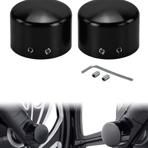 Pièces de moto, bouchon de vis d'axe avant de moto, couvercle décoratif d'axe avant en aluminium CNC, adapté aux pièces Harley - Product Image 6