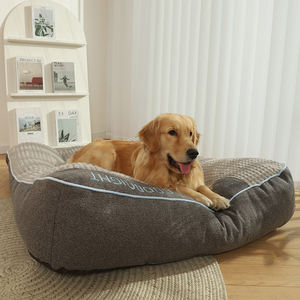 Custom Size Comfortabele Extra Grote Hondenbedden Effen Patroon Huisdierbedden Voor Grote Honden - Product Image 5