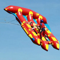 Summer Hot Selling Bonne qualité Mouche d'eau gonflable remorquable Poisson pour la location sur mer