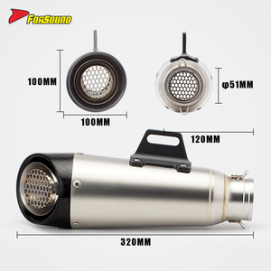 Xe máy hệ thống ống xả SC Bee Net Bìa Đuôi Ống Xả cho MT09 Huanglong 450sr đua 600 R3 Ninja GSX - Product Image 6