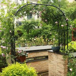 <span class=keywords><strong>Kit</strong></span> de pergola de jardin facile à assembler avec panneaux de treillis de soutien pour <span class=keywords><strong>plantes</strong></span> pour fleurs <span class=keywords><strong>grimpantes</strong></span> et jardinage vertical - Product Image 5