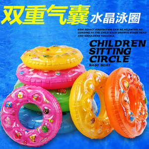 ห่วงยางว่ายน้ำการ์ตูนสำหรับเด็กแบบเป่าลม 2 ชั้นหนาพิเศษสำหรับเด็กใช้ในสวนน้ำ - Product Image 5