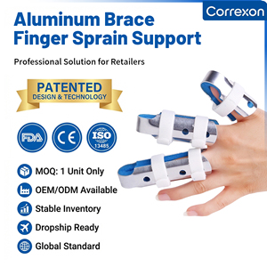 Nẹp ngón tay bằng nhôm hỗ trợ điều trị gãy ngón tay & cố định xương gãy, mềm dẻo & nhẹ, đạt chứng nhận CE ISO FDA, sản xuất theo đơn đặt hàng (OEM) - Product Image 1