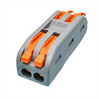Connecteur DIN à montage sur rail, 250V, 2 pôles, 11-20 AWG, connexion par enfichage, contact en cuivre, 32A, couvercle transparent, entretien facile
