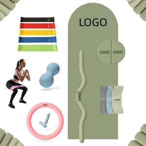 Kit Esencial de Pilates Personalizado de Fábrica: Anillo de Pilates, Esterilla de Yoga, Pelota de Pilates, Calcetines con Peso de Silicona para Tobillos, Banda de Resistencia, Banda Elástica - Product Image 1