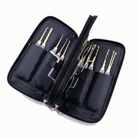 Kit de crochetage de serrures de bonne qualité en acier inoxydable léger, 24-en-1, 20 outils de crochetage, avec étui zippé pour usage domestique