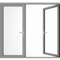 Fenêtres et Portes Automatiques Intelligentes en Alliage d'Aluminium 6063 Conformes aux Normes CE avec Services de Transfert de Grain de Bois, de Découpe et de Pliage