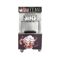 Machine à glace molle 55 l/h à 5 buses, congélateur de boissons, machine commerciale pour yaourt glacé et Açaï, 110V 220V