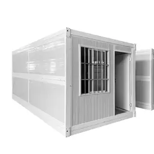 Sturdy And Secure Metal Box With Lockable Doors And Windows Foldable Steel Container