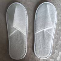 Chaussons d'hôtel jetables avec dessus en coton et semelle en EVA, styles à bout fermé/bout ouvert/tongs, pour les voyages, les spas et les compagnies aériennes