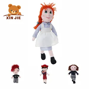 2023 New Design Custom White Dress Ballet Cute Children Toy Soft Plush Stuffed Princess Girl Dolls Unisex Insect 7 Days 500 PCS