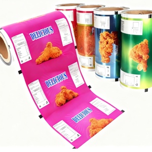 Custom <b>Laminated</b> Food Grade Puffed Food Packaging Plastic Film Rolls Potato Chips Bag Sachet Film Roll - Product Image 1