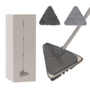 Ensemble serpillière plate et seau essoreur pour séparation eau propre/sale, nettoyeur de <span class=keywords><strong>sol</strong></span> rotatif absorbant mains libres pour usage domestique - Product Image 2