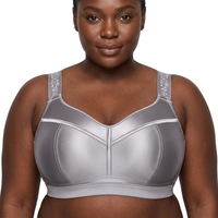 Soutien-gorge sans armatures ajustable push-up rembourré en satin fin, couvrance totale, sans bonnet, best-seller, contrôle des aisselles, grandes tailles
