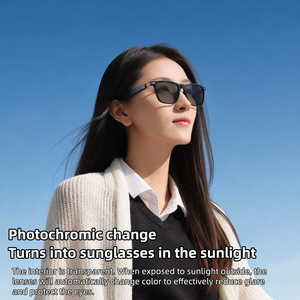 สมาร์ทโฟนสำหรับแว่นตา <span class=keywords><strong>แปล</strong></span>ภาษาด้วย AI ป้องกันแสงยูวีและแสงสีฟ้า ชาร์จแม่เหล็ก กันน้ำ IPX5 ควบคุมด้วยระบบสัมผัส โทรออก รับสาย ฟังเพลง - Product Image 6