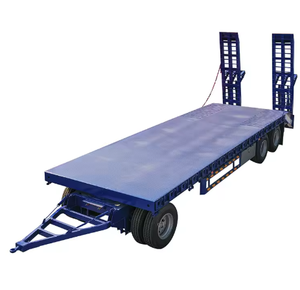 Semirremolque de plataforma baja de 100 toneladas con cuello de cisne, semirremolque de plataforma baja desmontable de 25, 50 y 80 toneladas en venta - Product Image 2