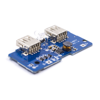 Carte PCB de chargeur de batterie au lithium 18650 DIY pour batterie externe mobile 18650 double USB 3.7V vers 5V 2A