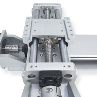 Guía lineal de eje rígido de aluminio cromado KR70S con mesa deslizante de husillo de bolas de 20 mm para motor paso a paso/servo eléctrico
