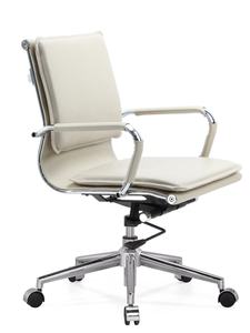 Kursi kantor rumah hitam klasik mewah, kursi jala desain putar belakang tengah untuk penggunaan komputer - Product Image 2