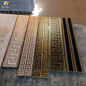 Springletile Foshan Building Materials Italian Matt Floor Ceramic Bathroom and Toilet <strong>Tile</strong> Luxury Gold Decorative Border <strong>Tile</strong> - Product Image 2